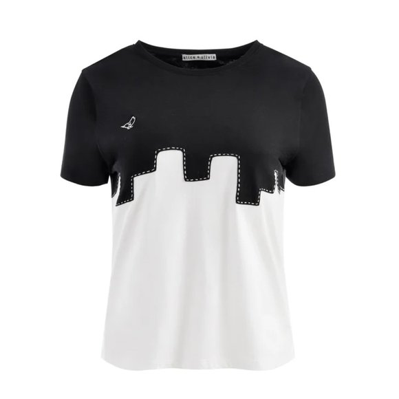 Alice + Olivia | Tops | Alice Olivia Overt Rylyn Oversized Tee In ...